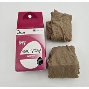 Leggs Everyday 2012 Size B Nude Style 14964 Pantyhose Open Box Two In Box